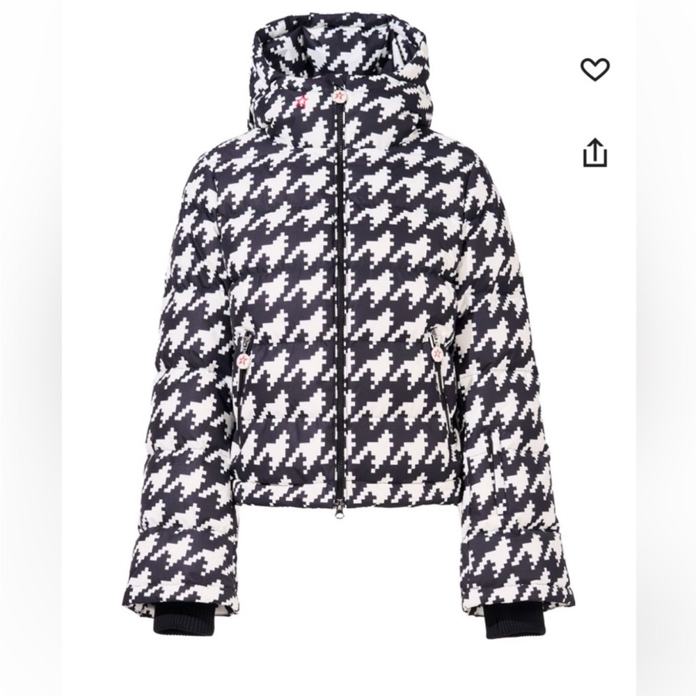 Perfect Moment Houndstooth Queenie Down Jacket- M with Tags